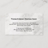 ジュエリー店 | ダイヤモンドカット 名刺 (裏面)