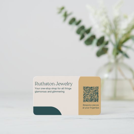 ジュエリー店 名刺 (スタンド正面)