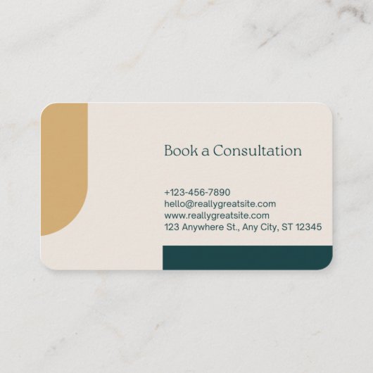 ジュエリー店 名刺 (裏面)