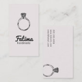 ジュエリー手作りショップ名刺 名刺 (正面/裏面)