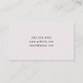 ジュエリー手作り店舗名刺 名刺 (裏面)