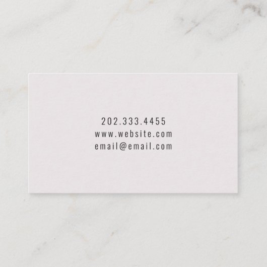 ジュエリー手作り店舗名刺 名刺 (裏面)