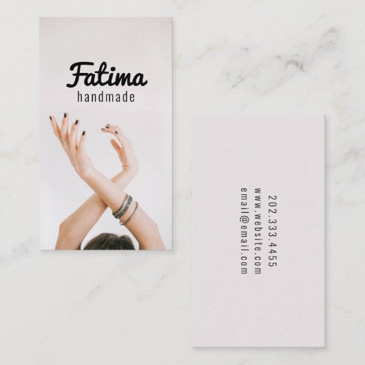 ジュエリー手作り店舗名刺 名刺 (正面/裏面)