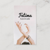 ジュエリー手作り店舗名刺 名刺 (正面)