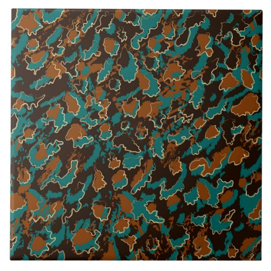 ジュエリー斑点グリーン タイル (正面)