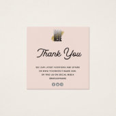 ジュエリー気にカードありがとうロゴ赤面 (正面)