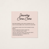 ジュエリー気にカードありがとうロゴ赤面 (裏面)