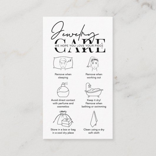 ジュエリー気にカードのモダン手順の挿入 エンクロージャーカード (正面)
