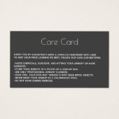 ジュエリー気にカードの説明（ロゴ付きグレー） (正面)