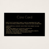 ジュエリー気にカードの説明(ロゴ付き) (正面)