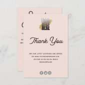 ジュエリー気にカードの赤面(ロゴ付き) エンクロージャーカード (正面/裏面)