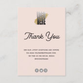 ジュエリー気にカードの赤面（ロゴ付き） エンクロージャーカード (正面)