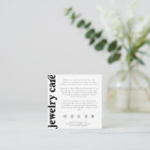 ジュエリー気にカード、注文の挿入、スモールビジネス エンクロージャーカード