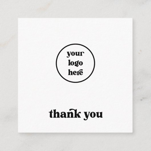 ジュエリー気にカード、注文の挿入、スモールビジネス エンクロージャーカード (裏面)