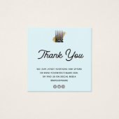 ジュエリー気にカードThank You with logo Blue (正面)