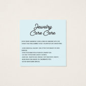 ジュエリー気にカードThank You with logo Blue (裏面)