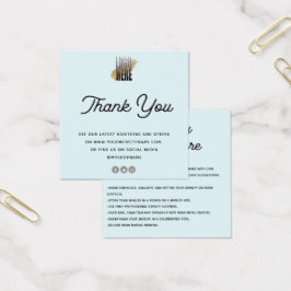 ジュエリー気にカードThank You with logo Blue