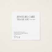 ジュエリー気にフォトカード (裏面)