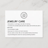 ジュエリー気にロゴ共有ラブインサートカード コーリングカード (正面)