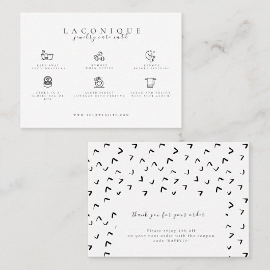  ジュエリー気に命令 |イヤリング気に |ドードル 名刺 (正面/裏面)