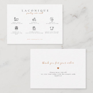  ジュエリー気に命令 |イヤリング気に 名刺