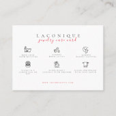 ジュエリー気に命令 |水彩花 名刺 (正面)