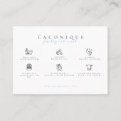 ジュエリー気に命令 |青 名刺 (正面)