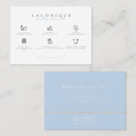  ジュエリー気に命令 |青 名刺