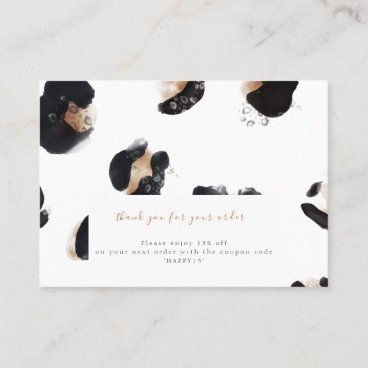  ジュエリー気に命令 | Leopard  名刺 (裏面)