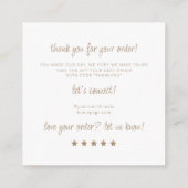 ジュエリー気に指示ニュートラルベージュ エンクロージャーカード (裏面)