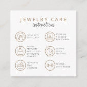 ジュエリー気に指示ニュートラルベージュ エンクロージャーカード (正面)