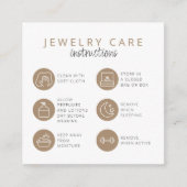 ジュエリー気に指示ニュートラルベージュ エンクロージャーカード (正面)