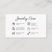 ジュエリー気に指示ビジネスサンキューカード エンクロージャーカード (正面)