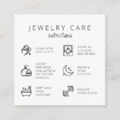 ジュエリー気に指示ビジネスサンキューカード エンクロージャーカード (正面)