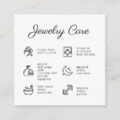 ジュエリー気に指示ビジネスサンキューカード エンクロージャーカード (正面)