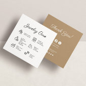 ジュエリー気に指示ビジネスサンキューカード エンクロージャーカード