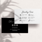 ジュエリー気に指示ビジネスサンキューカード エンクロージャーカード