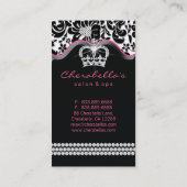 ジュエリー美容師クラウンフローラダマスク 名刺 (裏面)