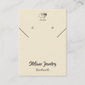 ジュエリー表示ロゴ製品パッケージの追加 名刺 (正面)