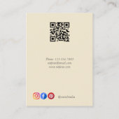 ジュエリー表示ロゴ製品パッケージの追加 名刺 (裏面)