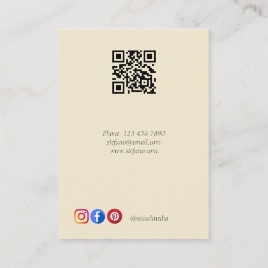 ジュエリー表示ロゴ製品パッケージの追加 名刺 (裏面)