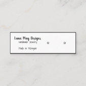 ジュエリー表示名刺テンプレート スキニー名刺 (正面)