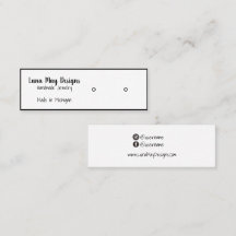 ジュエリー表示名刺テンプレート