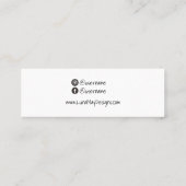 ジュエリー表示名刺テンプレート スキニー名刺 (裏面)