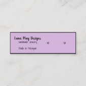 ジュエリー表示名刺テンプレート スキニー名刺 (正面)