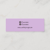 ジュエリー表示名刺テンプレート スキニー名刺 (裏面)