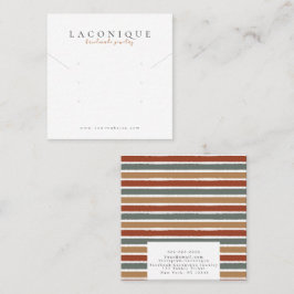 ジュエリー表示 |ジュエリー |モダン | スクエア名刺