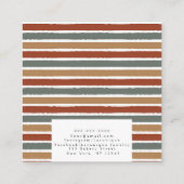 ジュエリー表示 |ジュエリー |モダン | スクエア名刺 (裏面)