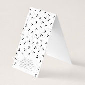 ジュエリー表示 |ジュエリー |黒と白 名刺 (裏面)