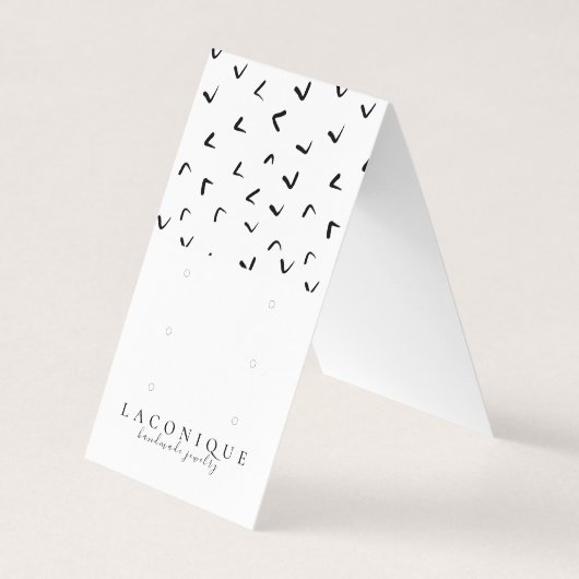 ジュエリー表示 |ジュエリー |黒と白 名刺 (正面)